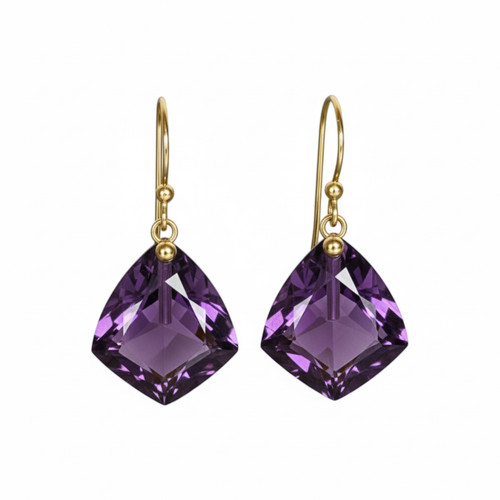 Orecchini ametista argento - orecchini,
